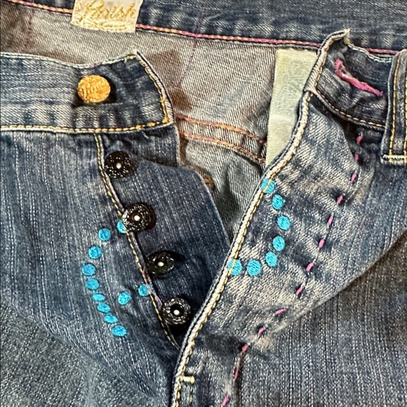 Parish Light Blue-Wash Cotton Denim Shorts 32 waist NWOT - Picture 10 of 16